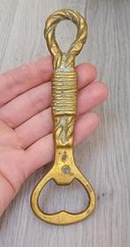 Vintage massief koperen flesopener look touw knoop, Antiek en Kunst, Verzenden
