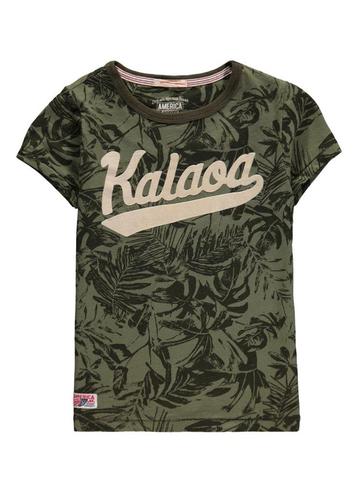 America Today Elias kakigroen jongens t-shirt flockprint 146 beschikbaar voor biedingen