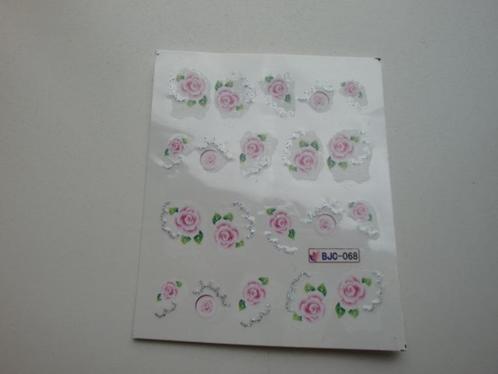 Velletje nagel water decals stickers BJC-068 rozen roze, Sieraden, Tassen en Uiterlijk, Uiterlijk | Cosmetica en Make-up, Nieuw