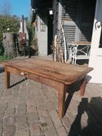 oude stoere salontafel, shabby tafel, Ophalen