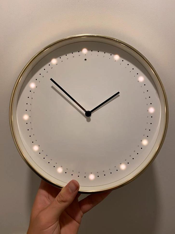 IKEA Panorera Wandklok - Stil & Verlicht!, Huis en Inrichting, Woonaccessoires | Klokken, Zo goed als nieuw, Wandklok, Analoog