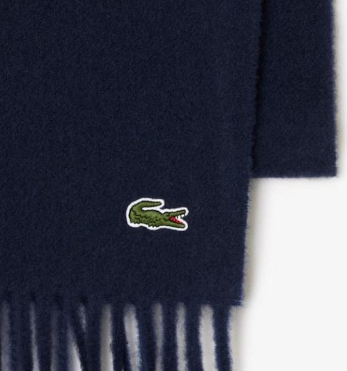 LACOSTE SJAAL DONKERBLAUW ( UNI SEX ) NIEUW!, Kleding | Heren, Mutsen, Sjaals en Handschoenen, Nieuw, Sjaal, Overige maten, Ophalen