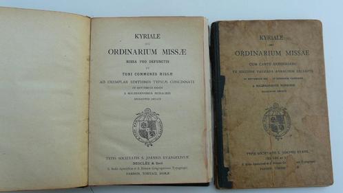 KYRIALE  seu  ORDINARIUM MISSAE - 2 stuks - 1920 en 1932, Boeken, Muziek, Gelezen, Ophalen of Verzenden