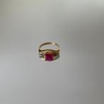 antieke gouden dames ring goud,diamant,robijn, Sieraden, Tassen en Uiterlijk, Antieke sieraden, Ophalen of Verzenden, Goud, Ring