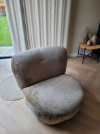 Draai fauteuil hotel chique beige zand velours Eijerkamp, Huis en Inrichting, Fauteuils, Ophalen, Zo goed als nieuw, 75 tot 100 cm