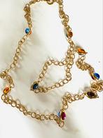 Vintage lange ketting Agatha Paris, Ophalen of Verzenden, Gebruikt, Goud, Overige materialen