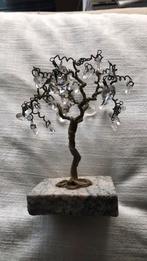 Levensboom van koperdraad met kristal, Ophalen of Verzenden