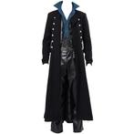 Lange heren zwarte steampunk jas (middeleeuwse trenchcoat), Verzenden, Nieuw, Historisch, Kleding