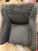 Rib Fauteuil met Koeienhuid Bekleding, Huis en Inrichting, Fauteuils, Gebruikt, 75 tot 100 cm, 75 tot 100 cm, Ophalen