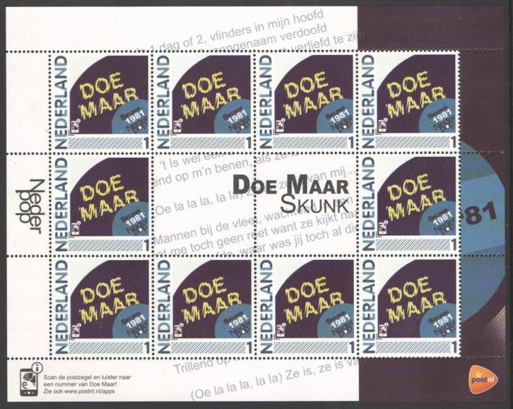 Postzegels Nederlandse Popalbums: Doe Maar, Postzegels en Munten, Postzegels | Nederland, Postfris, Na 1940, Ophalen of Verzenden