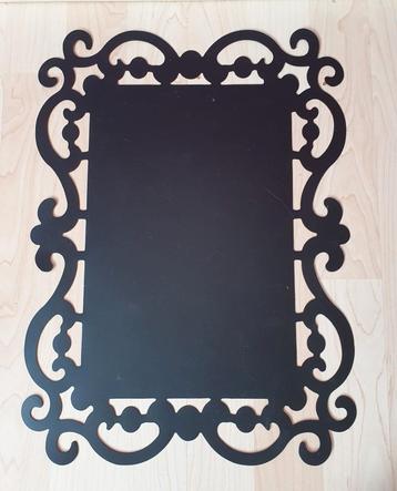 Zwarte plastic barok placemat 5x  beschikbaar voor biedingen