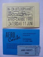 Afro Caribe Rotterdam ticket 11 juni 1988 festival muziek, Foto of Kaart, Gebruikt, Ophalen of Verzenden