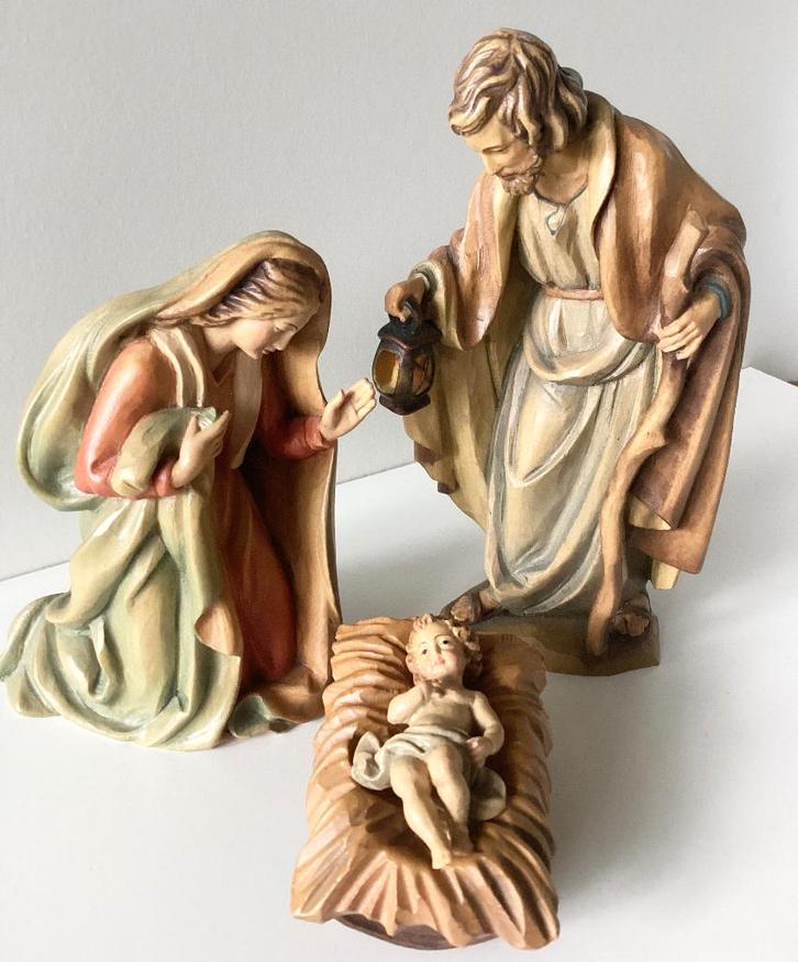 Vintage ANRI Ulrich Bernardi 4 delige Heilige familie, Diversen, Kerst, Zo goed als nieuw, Ophalen of Verzenden