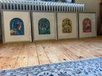 Chagall Litho's - Jeruzalem Ramen - Ingelijst, Antiek en Kunst, Ophalen of Verzenden