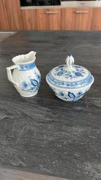 Te koop suikerpot met deksel en melkkan, Antiek en Kunst, Ophalen