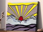 Roy Lichtenstein - Sunrise - ArtPrint op Canvasdoek, Ophalen of Verzenden