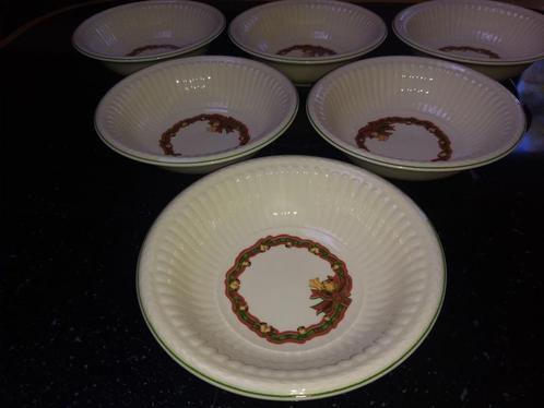 Wedgwood christmas time dessertschaaltjes kerst kerstservies, Huis en Inrichting, Keuken | Servies, Nieuw, Overige typen, Wedgwood