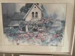 Schilderij landhuis 66x86 cm, Ophalen of Verzenden