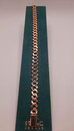 gouden coban link armband 14kt, Www.bredajuwelier.nl, Nieuw, Ophalen of Verzenden, Www.bredajuwelier.nl