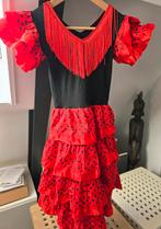 Spaanse jurk Carnaval - Maat 128, Ophalen of Verzenden, Zo goed als nieuw, 122 t/m 128, Meisje