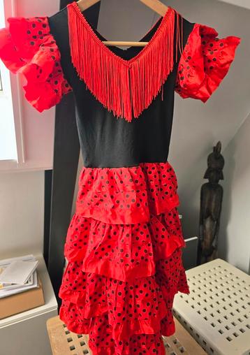 Spaanse jurk Carnaval - Maat 128 beschikbaar voor biedingen
