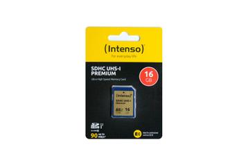 Intenso Premium 16GB SDHC geheugenkaart beschikbaar voor biedingen