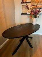 Ovale eettafel - 180 cm, Ophalen, 100 tot 150 cm, Eikenhout, Zo goed als nieuw