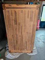 Eettafel massief Acaciahout 160x90, Huis en Inrichting, Tafels | Eettafels, Ophalen, Gebruikt, 50 tot 100 cm, Vijf personen of meer