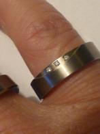 BOCCIA Ring Titanium met 3 Briljanten NIEUW ringmaat 16 1/4, Nieuw, Overige materialen, Met edelsteen, Dame