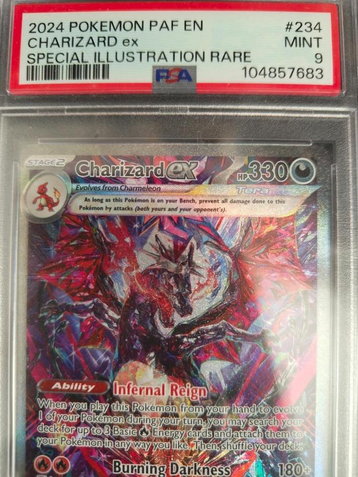 Charizard 234/091 PSA 9, Hobby en Vrije tijd, Verzamelkaartspellen | Pokémon, Zo goed als nieuw, Losse kaart, Ophalen of Verzenden
