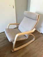 IKEA POÄNG Schommelstoel incl. Voetenbank, Huis en Inrichting, Fauteuils, Ophalen, Zo goed als nieuw, Hout