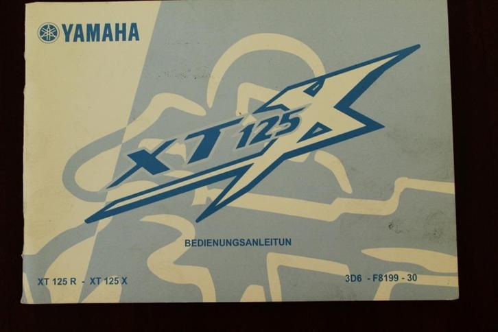 Yamaha XT125 R/X 2004 motorrad bedienungs anleitung XT 125, Motoren, Handleidingen en Instructieboekjes, Yamaha, Ophalen of Verzenden