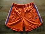 Adidas korte broek oranje met rits in de zak maat L, Ophalen of Verzenden, Zo goed als nieuw, Oranje, Voetbal