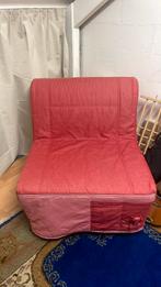 LYCKSELE SLAAPBANK IKEA rood prima staat, Huis en Inrichting, Ophalen, Gebruikt, Eenpersoons, 190 cm of minder