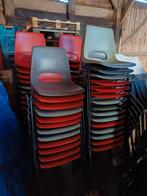 56 x stapelstoelen kantine stapelbare partij stoelen, Huis en Inrichting, Stoelen, Ophalen, Gebruikt, Bruin, Vijf, Zes of meer stoelen