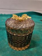 pot glas met vlinder rond, Ophalen of Verzenden, 'T Olde Gre-j, Info@toldegrej.nl, Endepoelstraat 20f Didam
