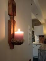 Prachtige wandkandelaar hout Hoffz Aura peeperkorn, Huis en Inrichting, Ophalen of Verzenden, Hout, Minder dan 25 cm