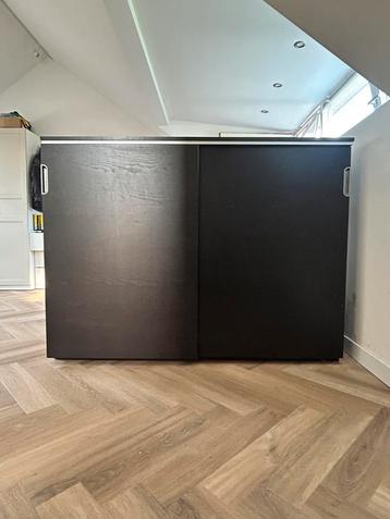 Archiefkast zwart kantoorkast ikea galant 