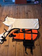 Zwemvestje en badjas middelgrote hond, Ophalen