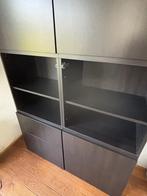 Ikea Besta wandkast zwartbruin, Huis en Inrichting, Kasten | Wandmeubels, Ophalen, Gebruikt, 200 cm of meer, Minder dan 150 cm