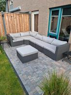 Tuinset loungeset antraciet grijs 3.40 x 1.95, Ophalen, Zo goed als nieuw, Hocker