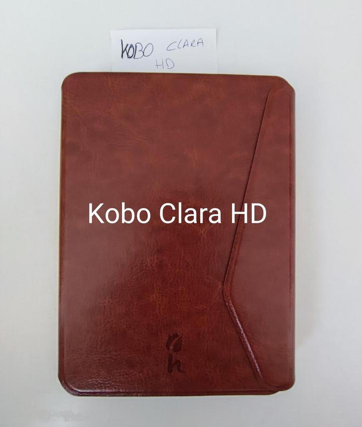 Kobo Clara HD Cognac bruin hoesje / sleepcover, Computers en Software, E-readers, Ophalen of Verzenden