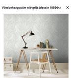 Behang vlies palm wit grijs, Huis en Inrichting, Stoffering | Behang, Ophalen, Wit