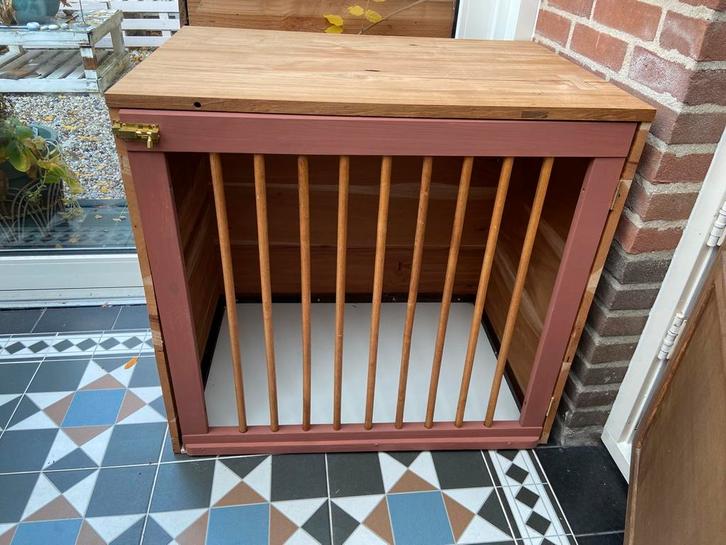 Hondenbench hout, Dieren en Toebehoren, Hondenbenches, Zo goed als nieuw, Ophalen