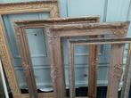 4 oude gouden Schilderijlijsten / barok, Huis en Inrichting, Woonaccessoires | Lijsten, Ophalen, Gebruikt, Metaal of Aluminium