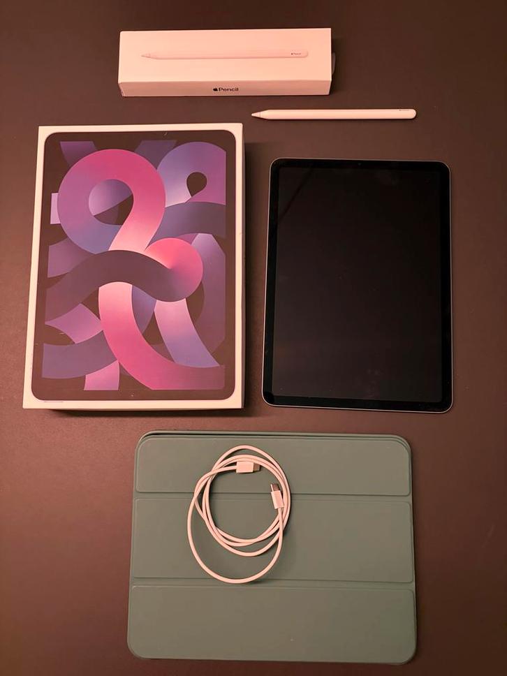 iPad Air 5 + Apple Pencil 2 (1x gebruikt), Computers en Software, Apple iPads, Nieuw, Apple iPad Air, Wi-Fi, 11 inch, 64 GB, Zwart