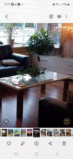 Glazen salontafel, Huis en Inrichting, Tafels | Salontafels, Ophalen, 100 tot 150 cm, 50 tot 100 cm, Zo goed als nieuw