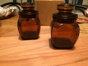 2 Vintage Kruidenpotjes - Made in Belgium beschikbaar voor biedingen