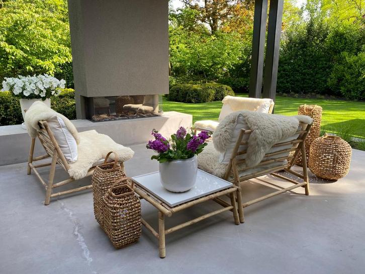 3 Tine K Lounge Bankjes met Kussens, Tuin en Terras, Tuinstoelen, Zo goed als nieuw, Overige materialen, Ophalen