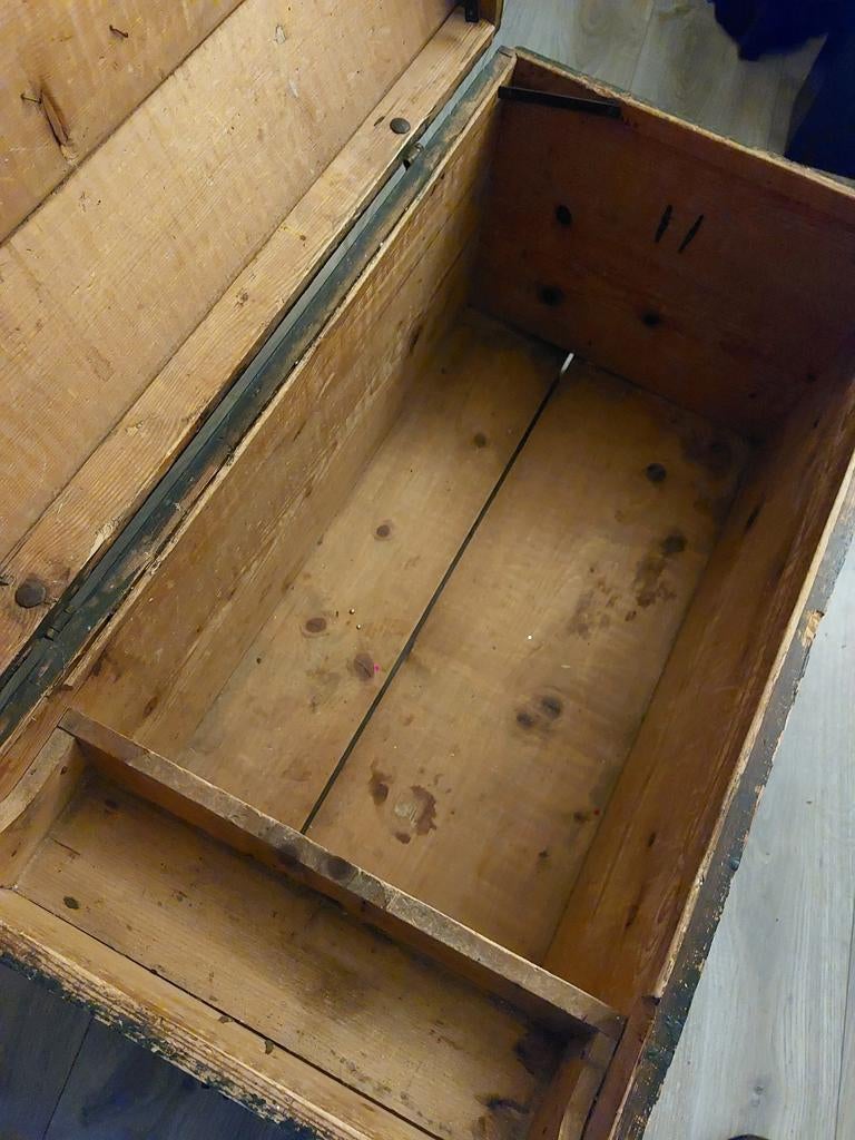 Oude kist uit 1873, Minder dan 50 cm, Gebruikt, 50 tot 100 cm, Ophalen of Verzenden